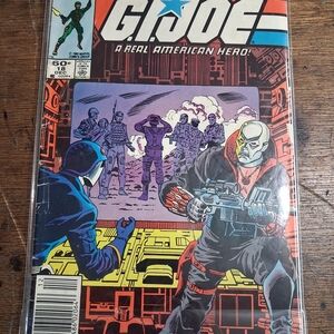 G.I. Joe Comic Book Cover with Red, Black, Purple Artwork